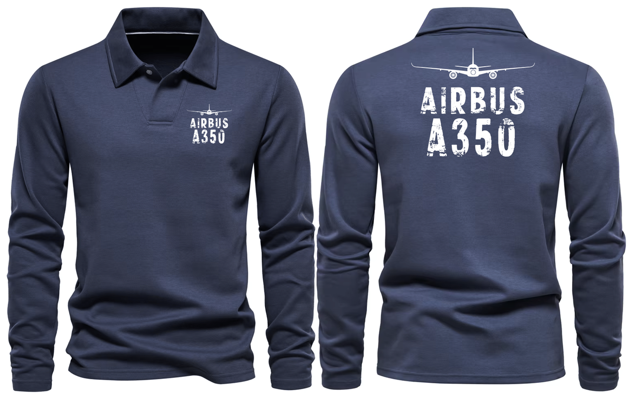 AIRBUS A350  LONG SLEEVE  POLO