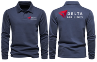 Thumbnail for AIR DELTA AIRLINES LONG SLEEVE  POLO