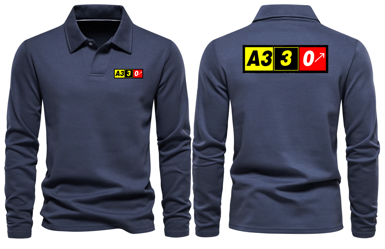 AIRBUS A330 LONG SLEEVE  POLO