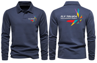 Thumbnail for FLY TOLUCA AIRPORT LONG SLEEVE  POLO