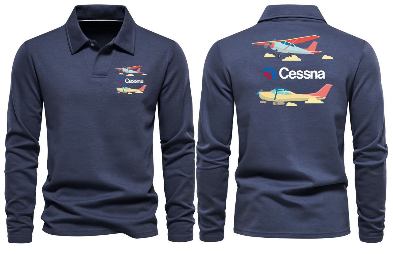 CESSNA LONG SLEEVE  POLO