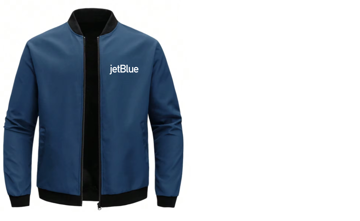 JET BLUE  SOLID COLOR JACKET