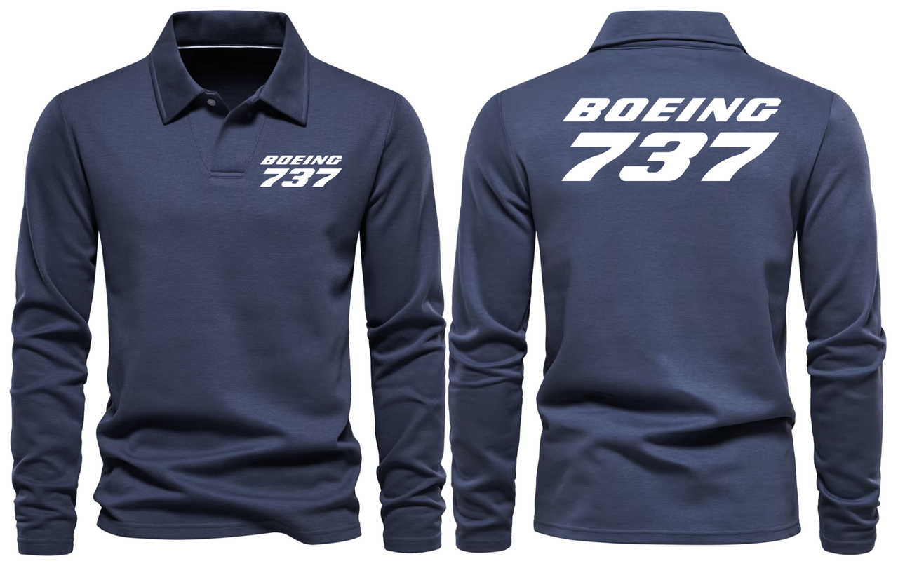 BOEING 737 LONG SLEEVE  POLO