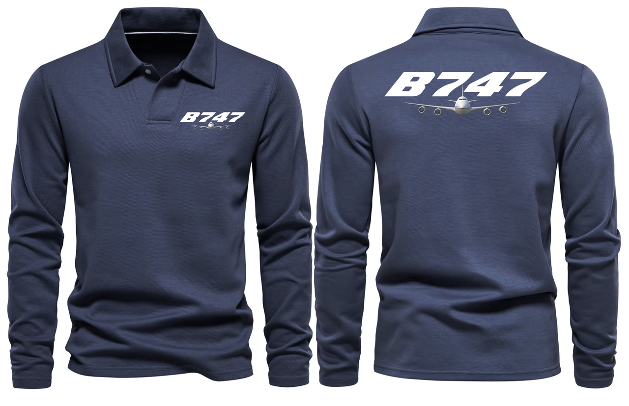 BOEING 747  LONG SLEEVE  POLO