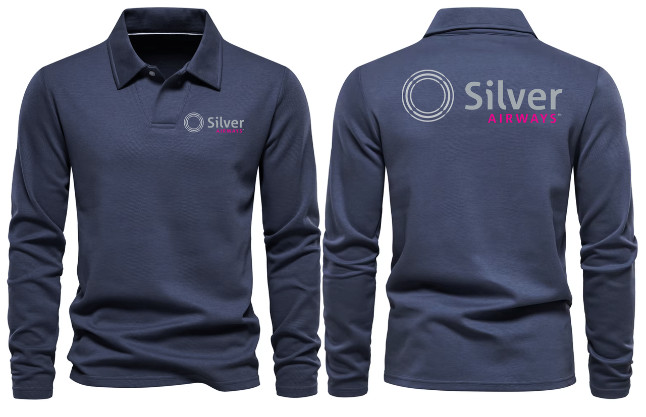 SILVER AIRWAYS  LONG SLEEVE  POLO