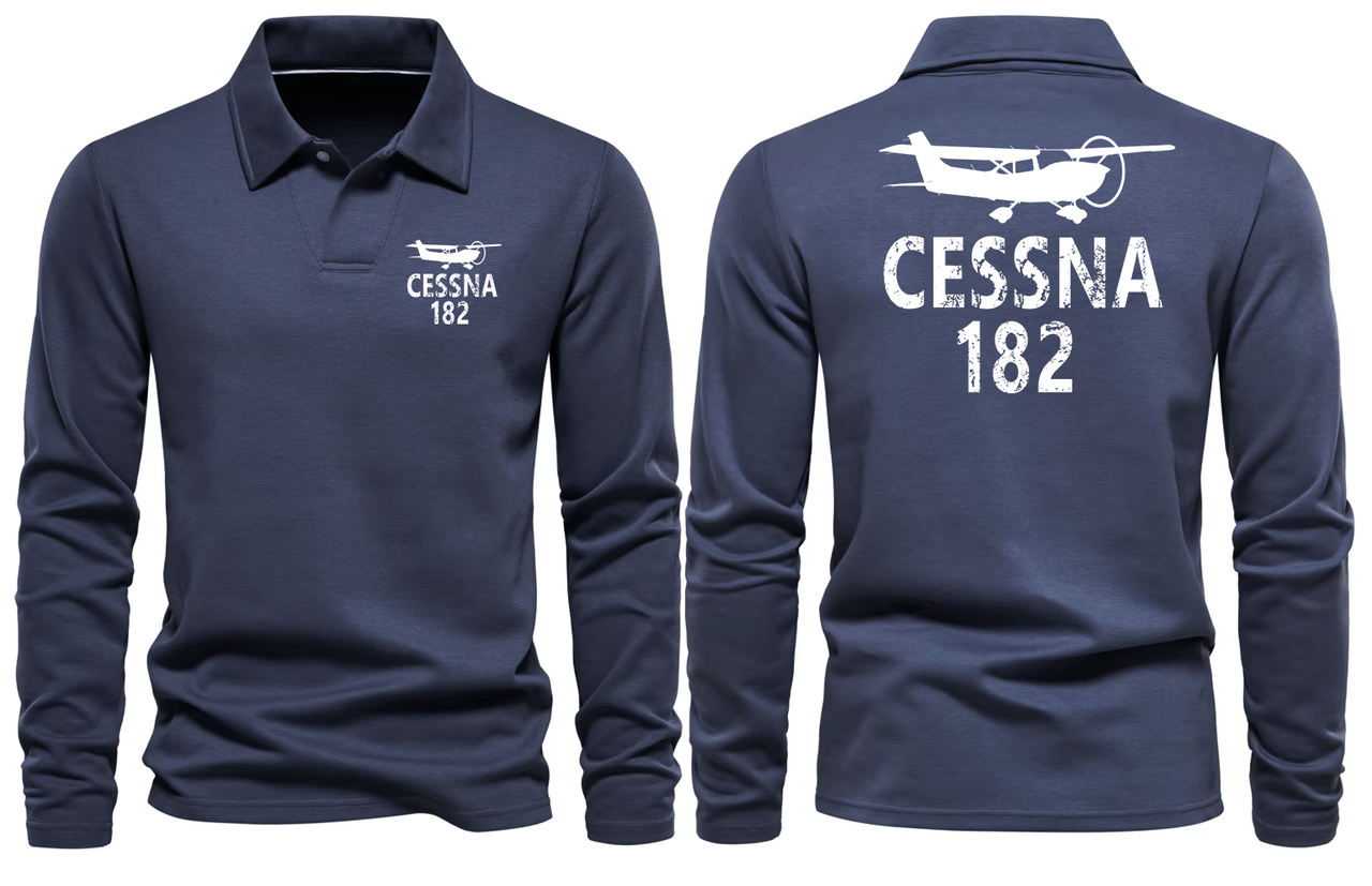 CESSNA 182 LONG SLEEVE  POLO