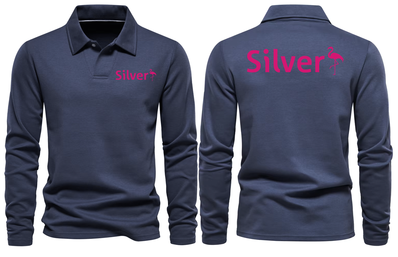 AIR SILVER LONG SLEEVE  POLO