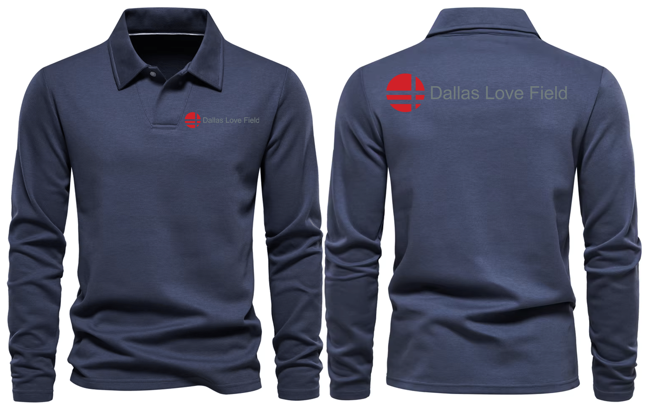 DALLAS AIRPORT LONG SLEEVE  POLO