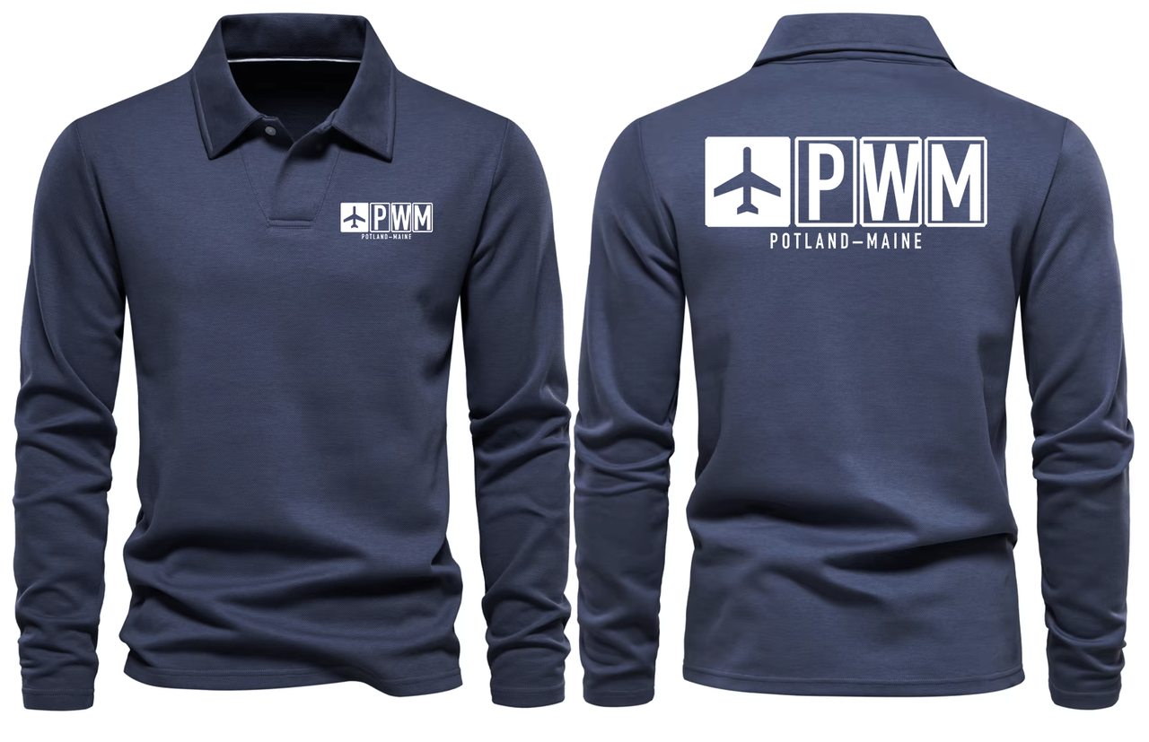 PWM AIRPORT LONG SLEEVE POLO