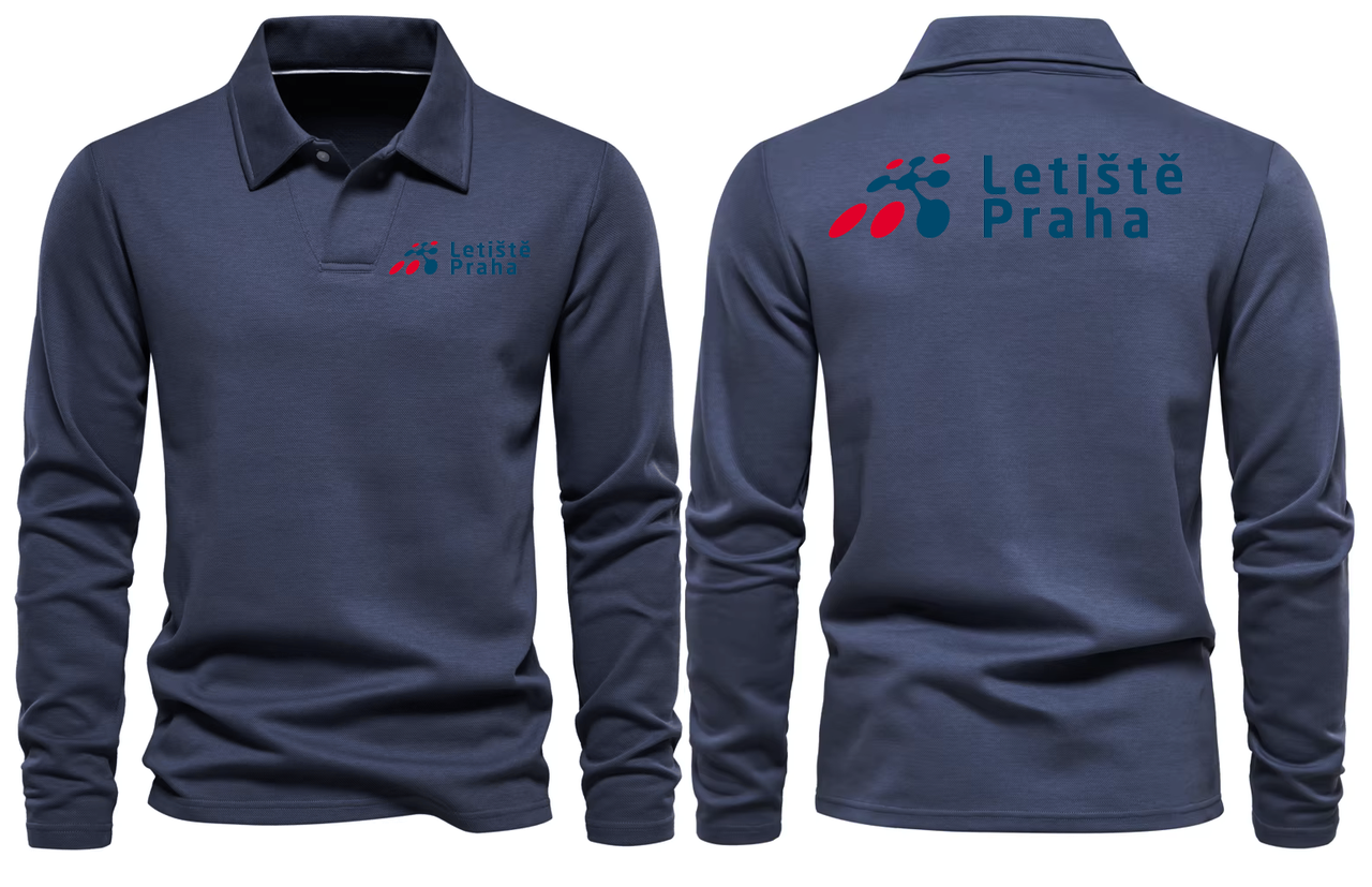 PRAHA AIRPORT LONG SLEEVE  POLO