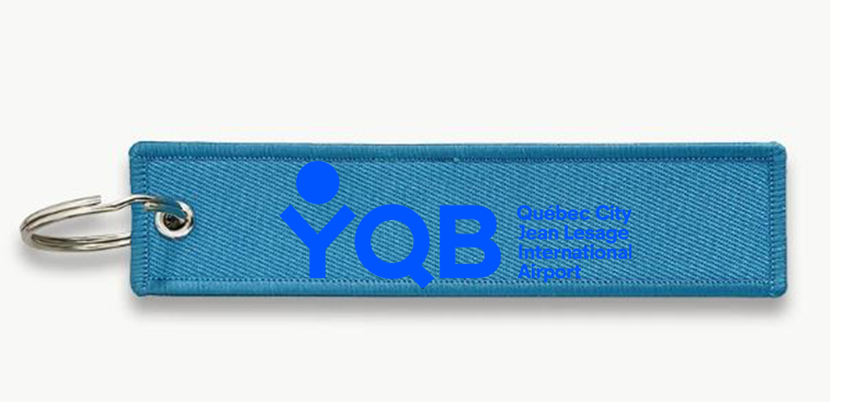 YQB AIRPORT KEY CHAIN