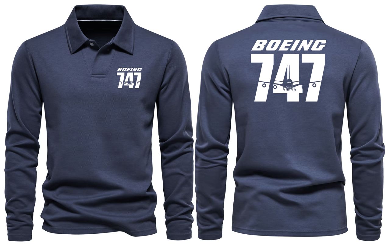 BOEING 747  LONG SLEEVE  POLO