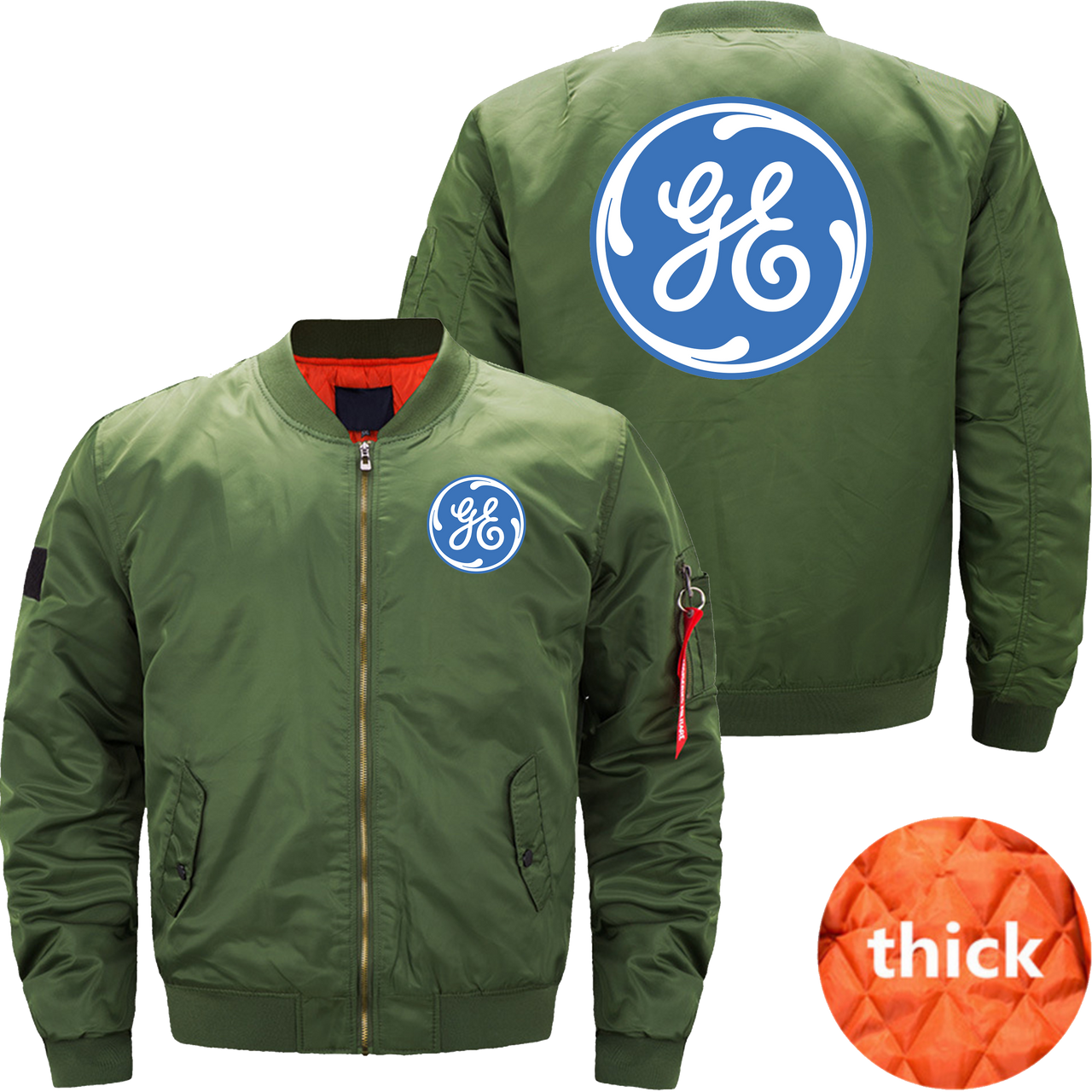 GENERAL ELECTRIC BOMBER FIG*TER JACKET