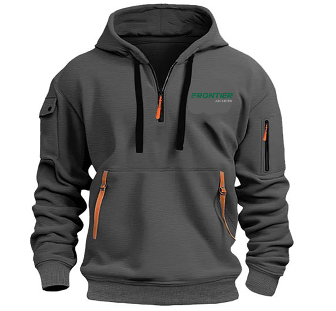 FRONTIER AIRWAYS HOODED JACKET PULLOVER