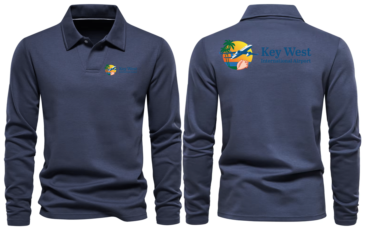 KEY WEST AIRPORT LONG SLEEVE  POLO
