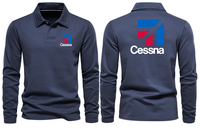 Thumbnail for CESSNA LOGO LONG SLEEVE  POLO