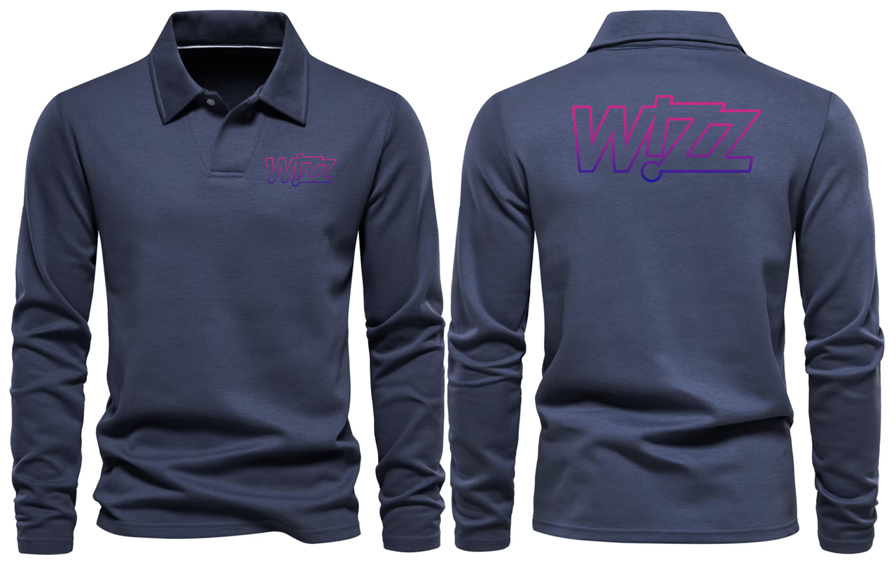 WIZZ AIRLINES LONG SLEEVE  POLO