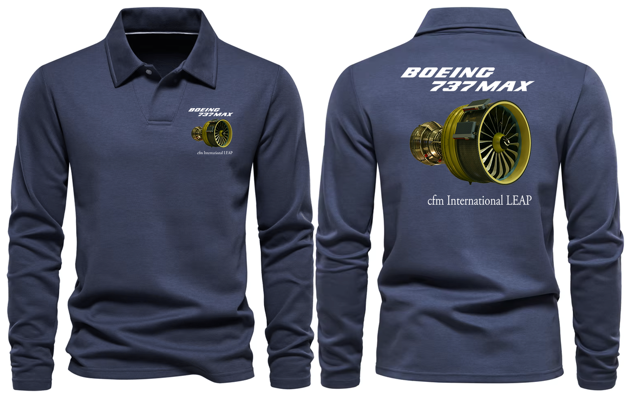 BOEING 737 MAX CFM LONG SLEEVE  POLO