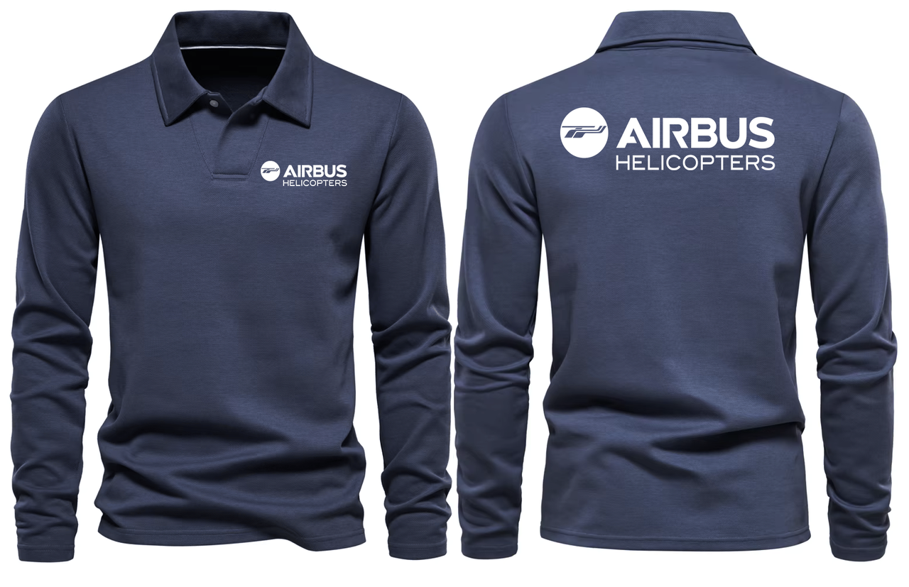 AIRBUS HELICOPTERS LONG SLEEVE  POLO