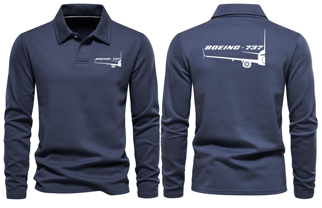 BOEING 737 LONG SLEEVE  POLO