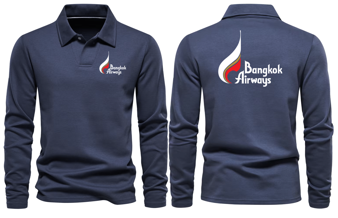 BANGKOK AIRWAYS LONG SLEEVE  POLO