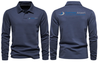 Thumbnail for AIR GUERNES AIRPORT LONG SLEEVE  POLO