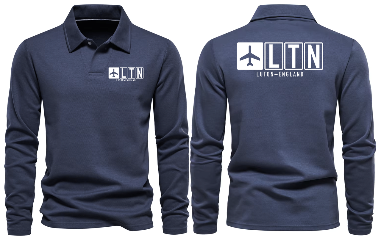 LTN AIRPORT LONG SLEEVE POLO