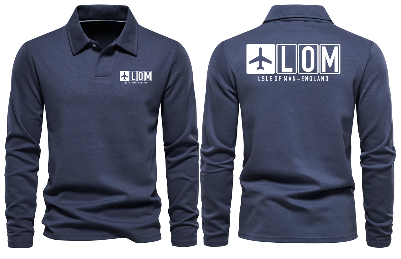 LOM AIRPORT LONG SLEEVE POLO