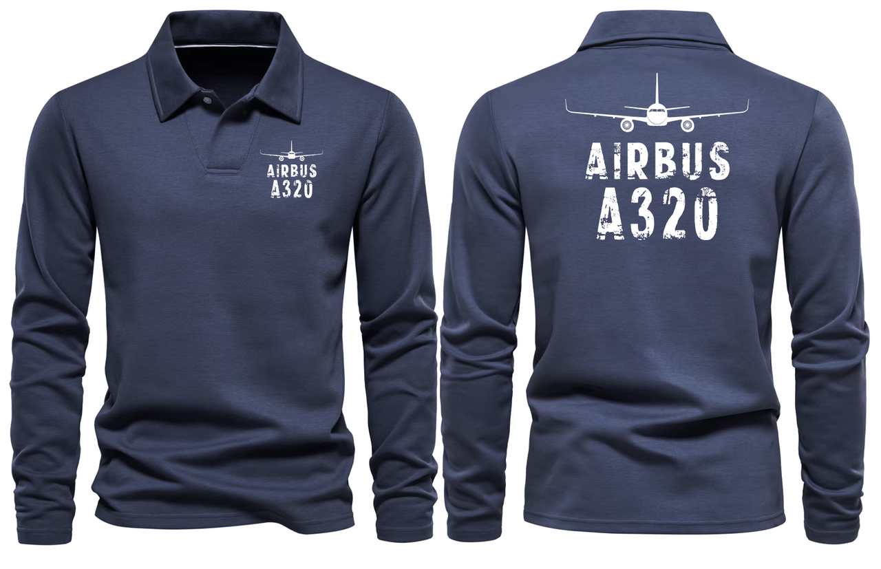 AIRBUS A320 LONG SLEEVE  POLO