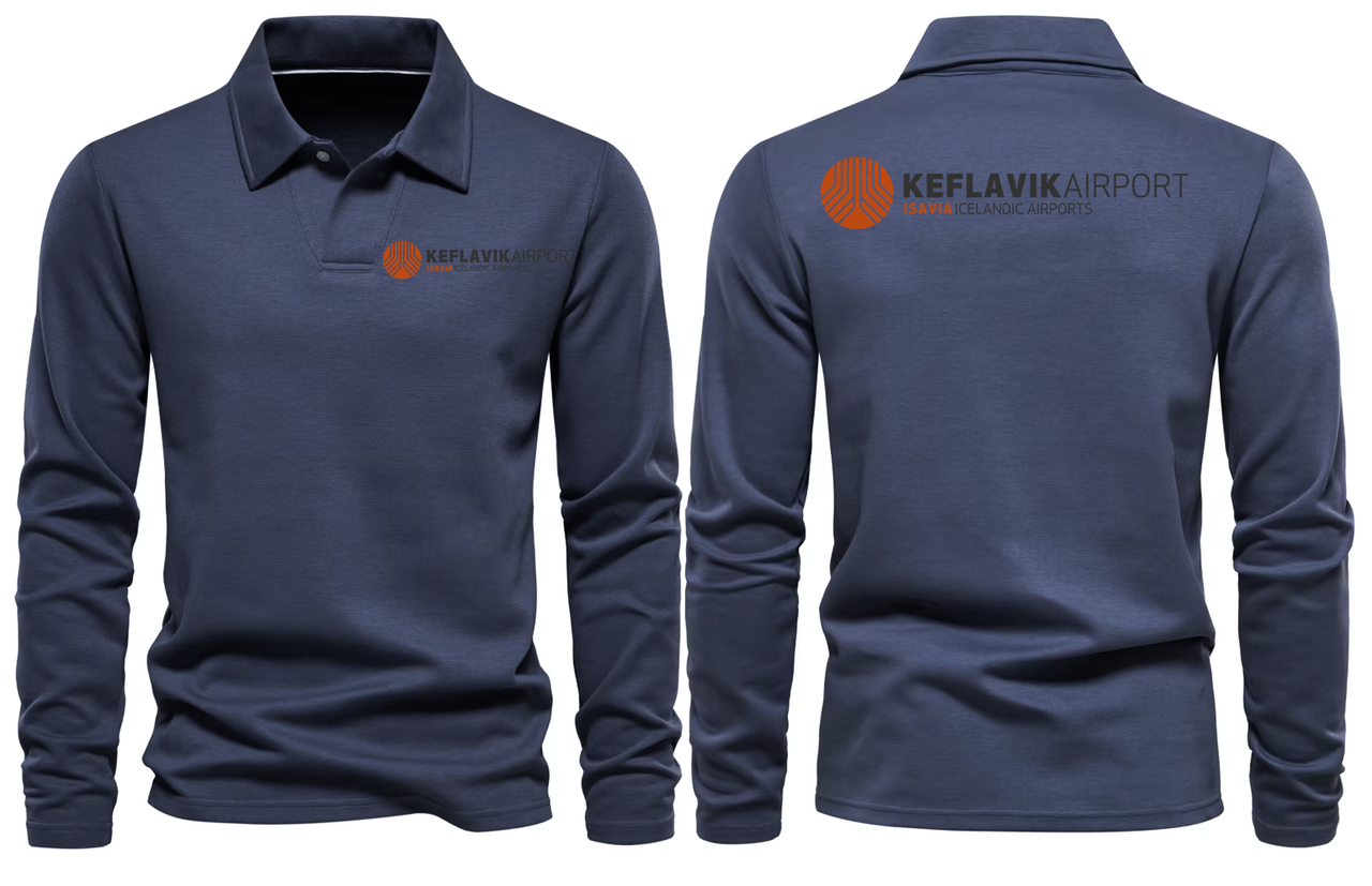 KEFLAVIK AIRPORT LONG SLEEVE  POLO (Copy) (Copy)