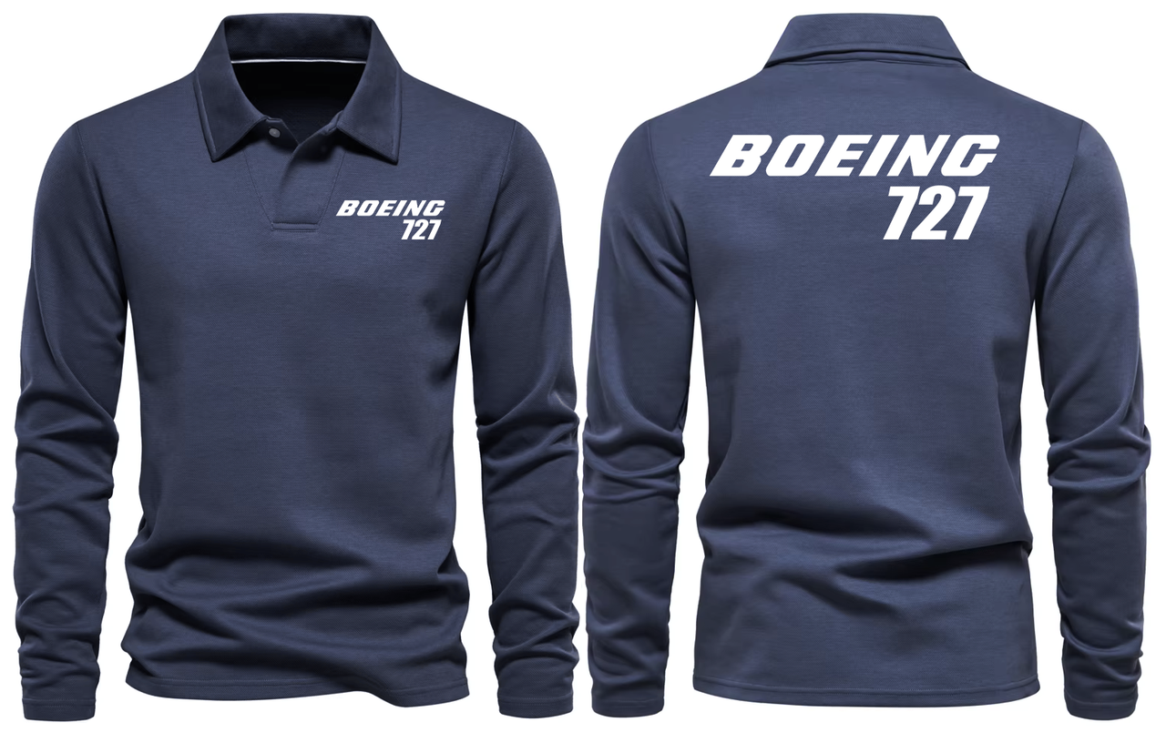 BOEING 727 LONG SLEEVE  POLO