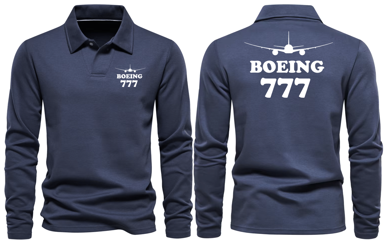 BOEING 777  LONG SLEEVE  POLO