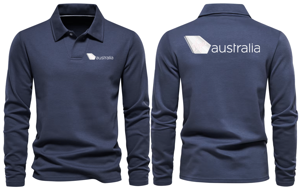 AUSTRALIA AIRLINES LONG SLEEVE  POLO