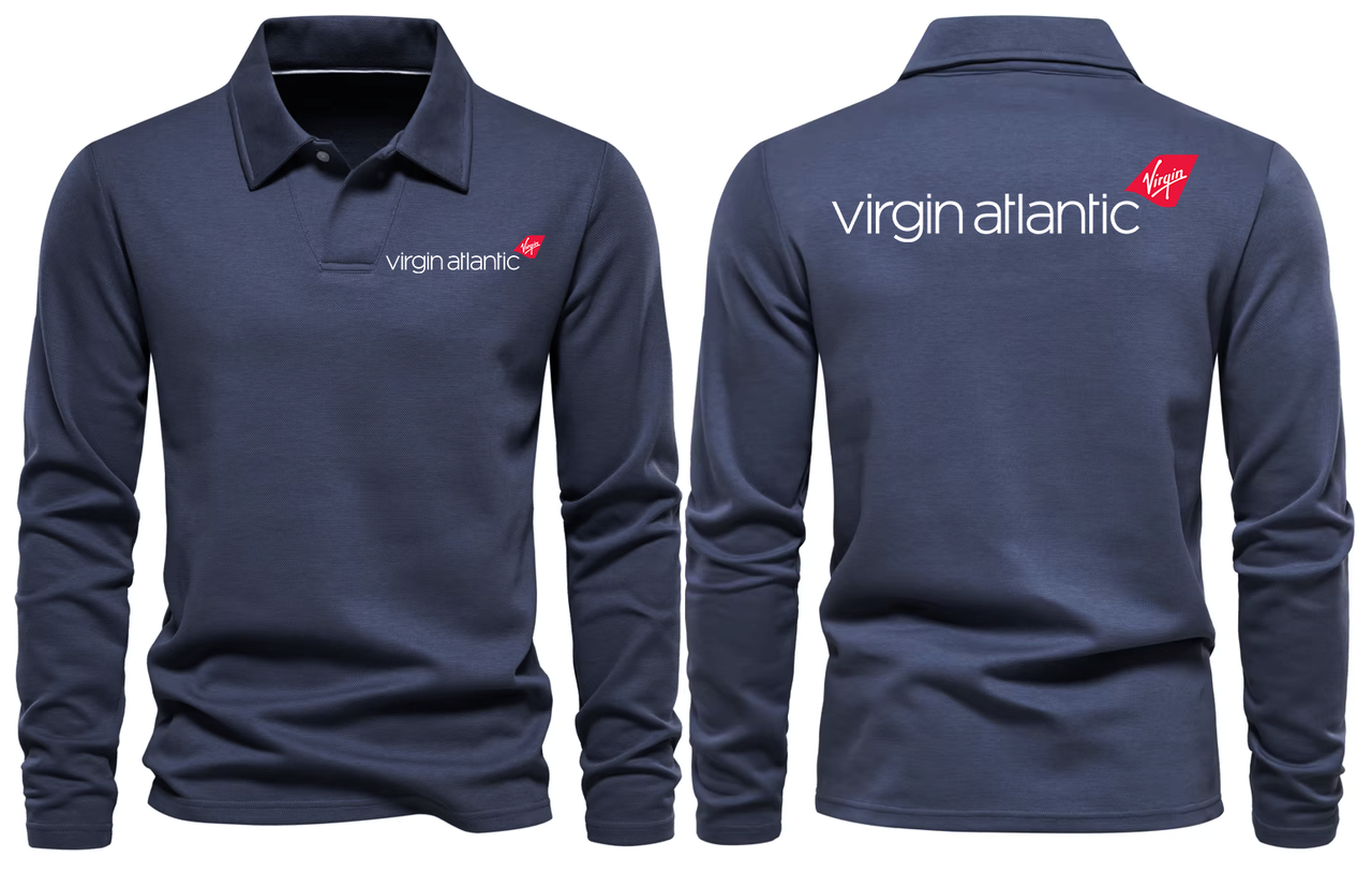 VIRGIN ATLANTIC AIRLINES LONG SLEEVE  POLO