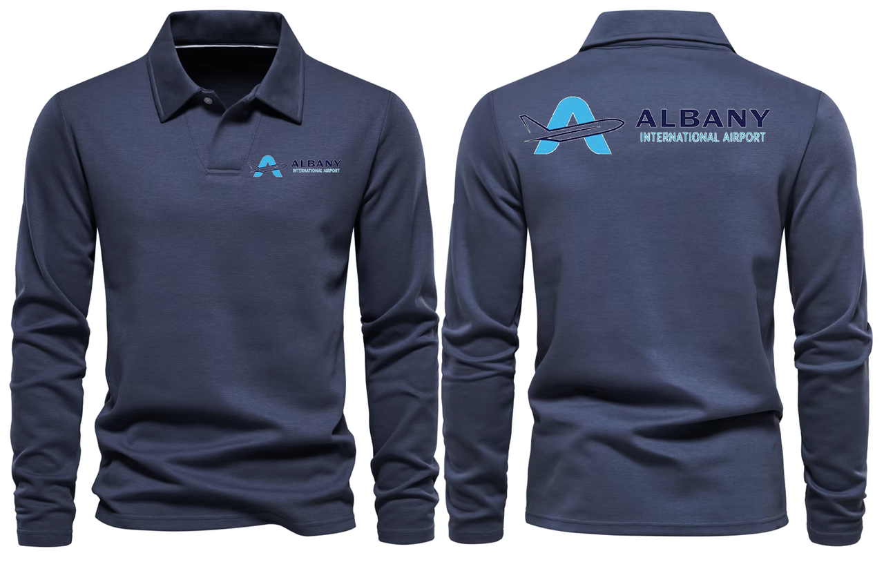 ALBANY AIRPORT LONG SLEEVE  POLO