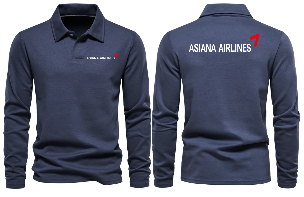 ASIAN AIRLINES LONG SLEEVE  POLO