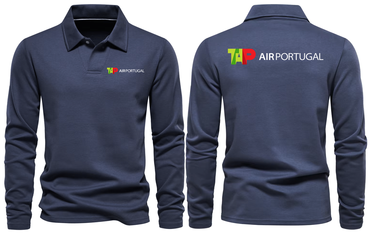 PORTUGAL AIRLINES LONG SLEEVE  POLO