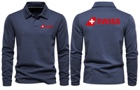 Thumbnail for SWISS AIRLINES LONG SLEEVE  POLO
