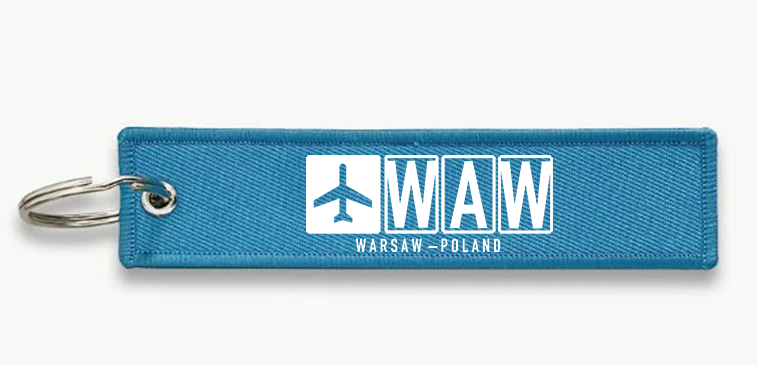 WAW AIRPORT KEY CHAIN