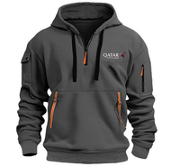 Thumbnail for QATAR AIRWAYS HOODED JACKET PULLOVER