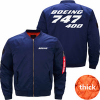 Thumbnail for Boeing 747 400 Ma-1 Bomber Jacket Flight Jacket Aviator Jacket THE AV8R