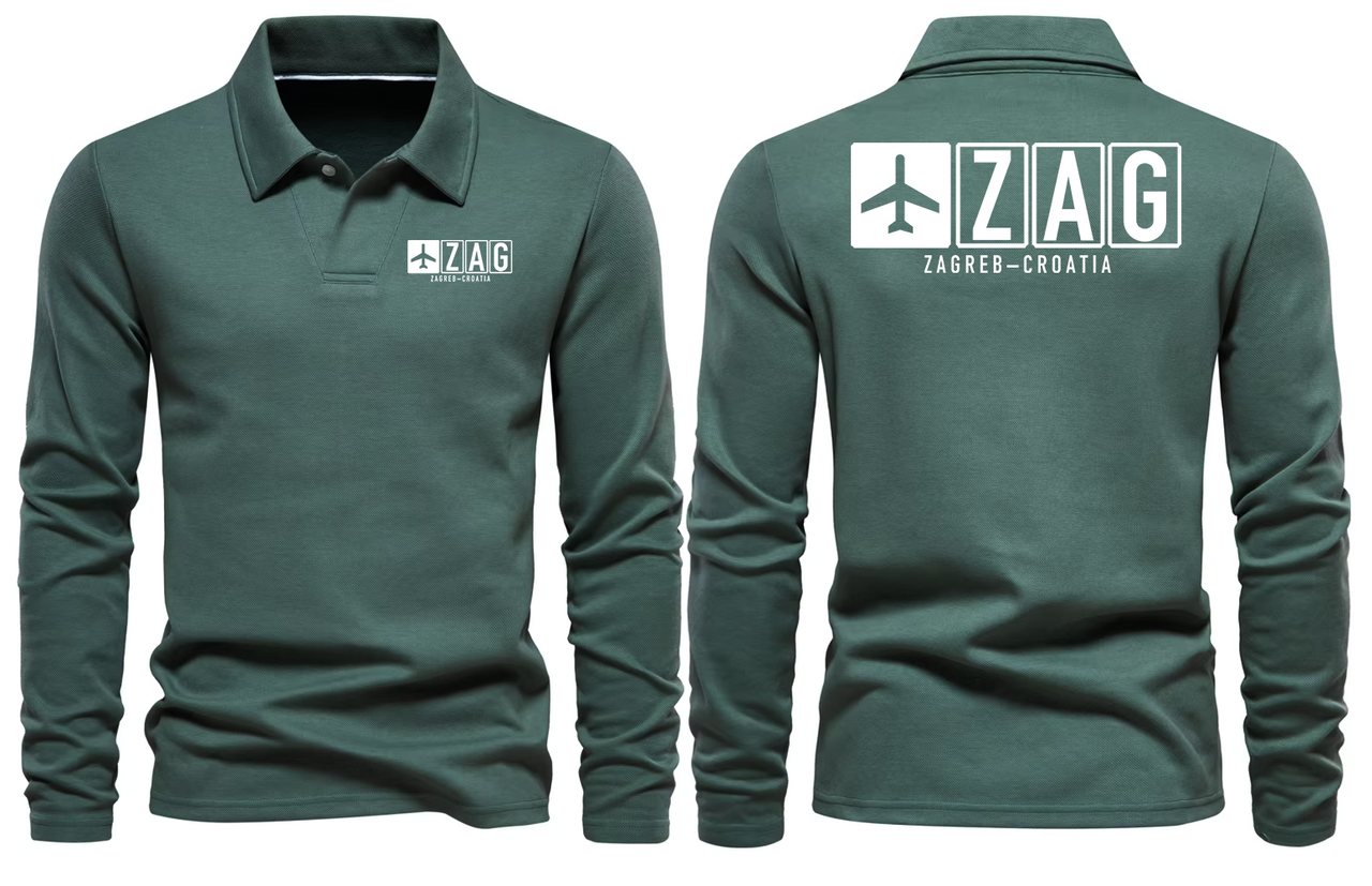 ZAG AIRPORT LONG SLEEVE POLO