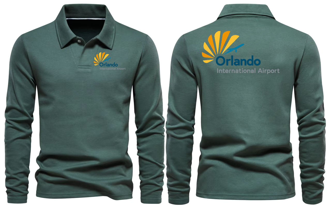 ORLANDO AIRPORT LONG SLEEVE  POLO