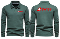 Thumbnail for SWISS AIRLINES LONG SLEEVE  POLO
