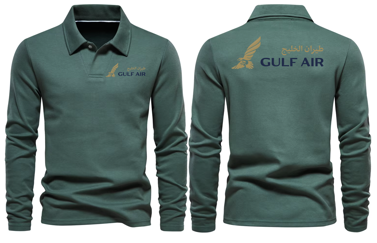 GULF AIR LONG SLEEVE  POLO