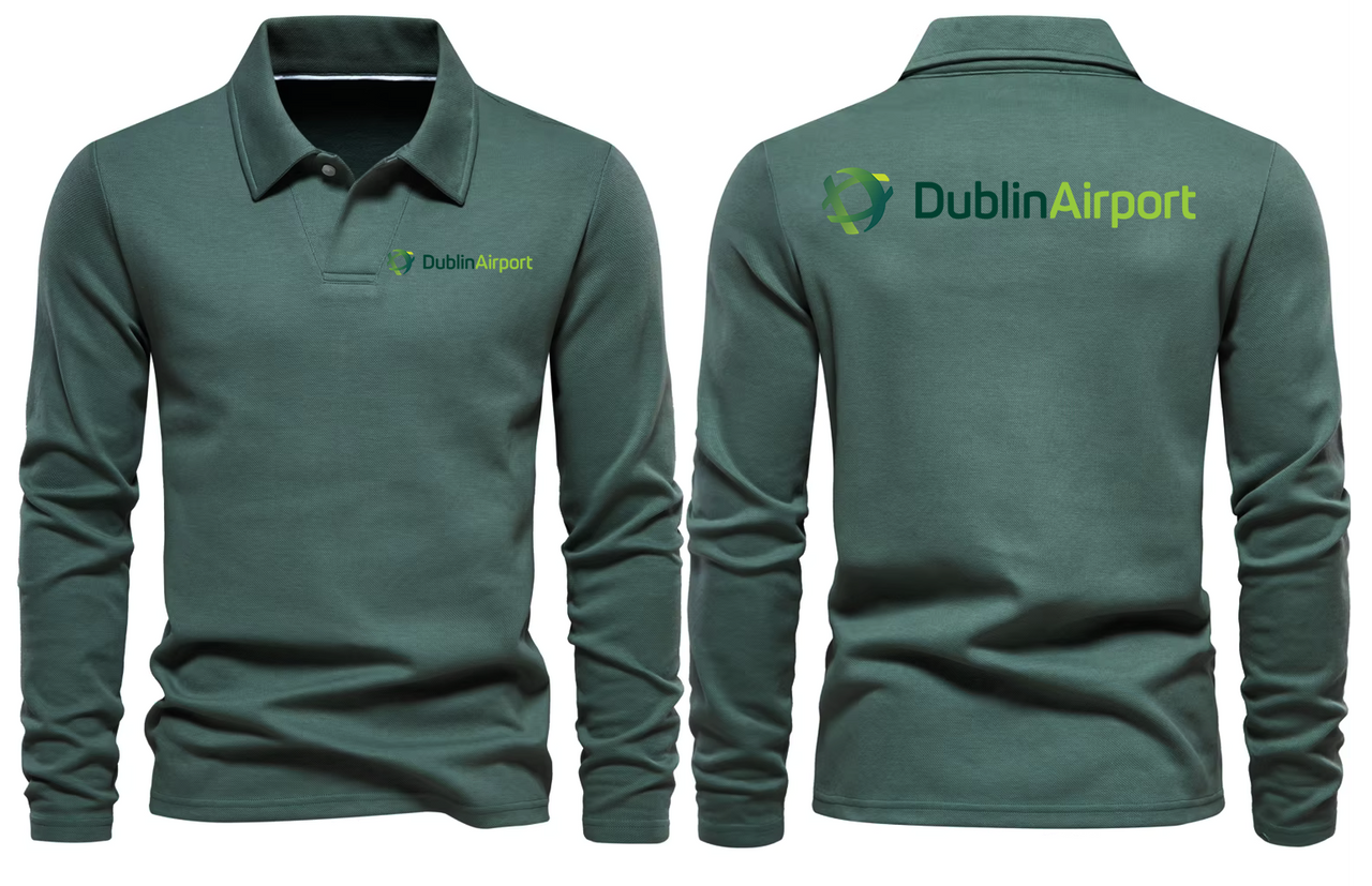 AER DUBLIN AIRPORT LONG SLEEVE  POLO