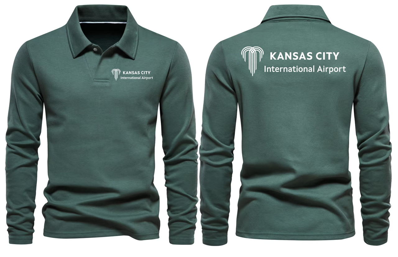 KANSAS AIRPORT LONG SLEEVE  POLO