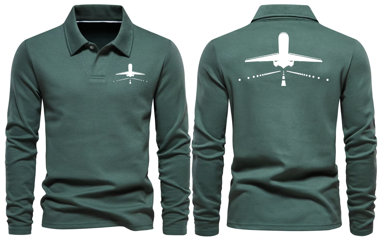BOEING 717 LONG SLEEVE  POLO