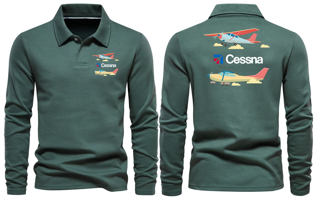 CESSNA LONG SLEEVE  POLO