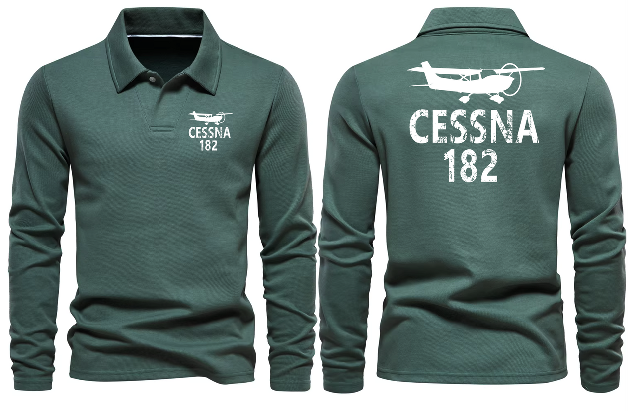 CESSNA 182 LONG SLEEVE  POLO